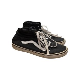Vans Mid Top Black White Women's Sneakers 7